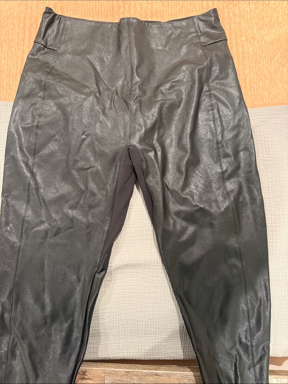 Honeylove Black Faux Leather Leggings
